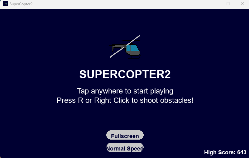 SuperCopter par Lowforehead – Préservation du patrimoine vidéoludique