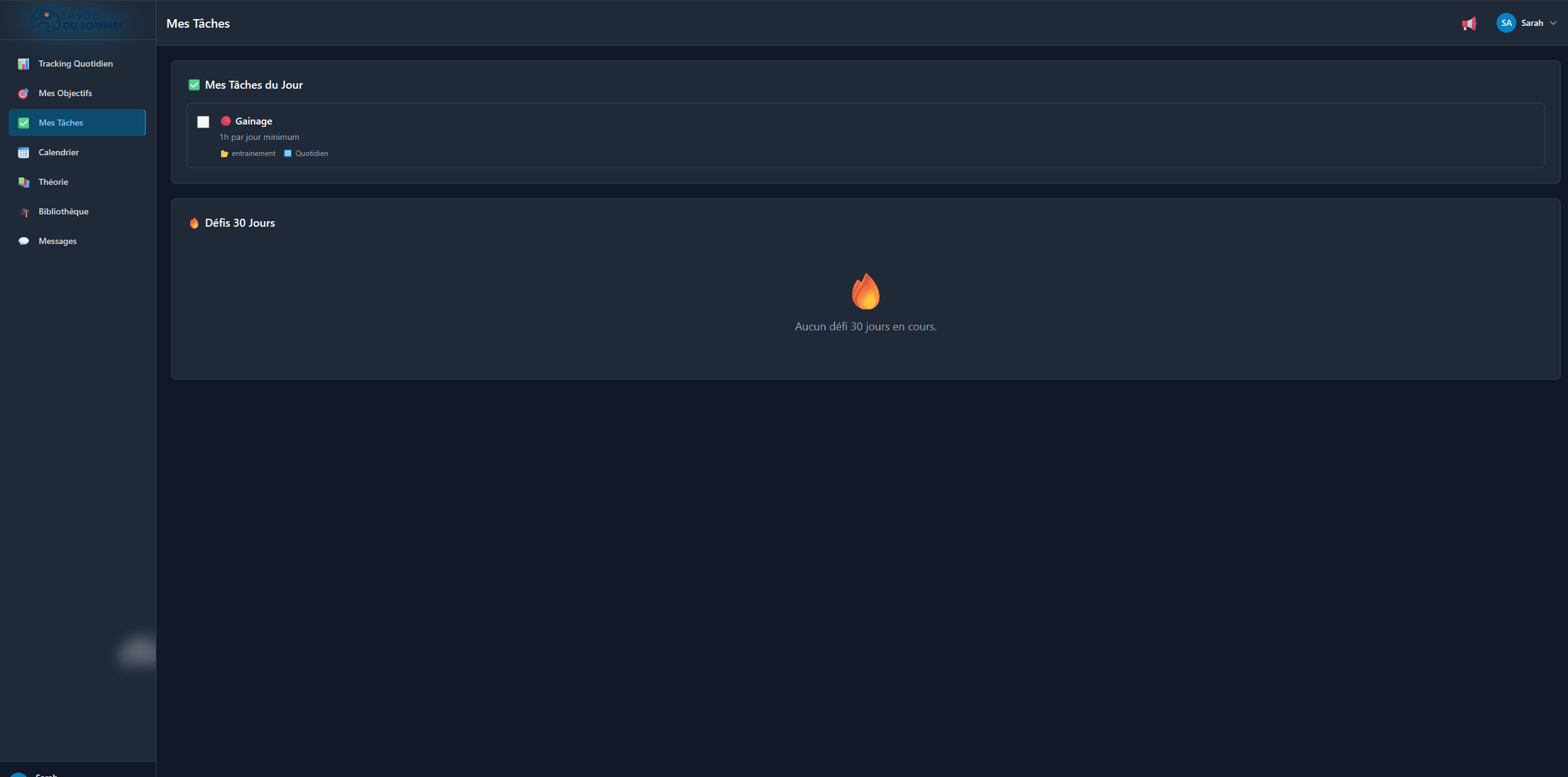 La Voie du Sommet — Athlète Dark 2