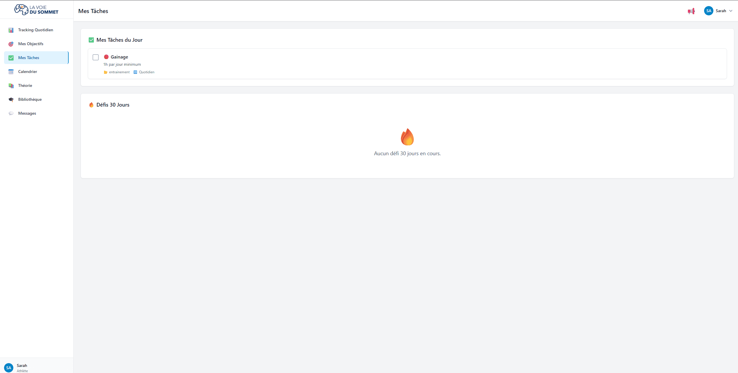 La Voie du Sommet — Athlète Light 2